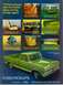 1966 Ford F-100 - Advertisement highlights features of 1973 Ford pickups, including interior, bed, and suspension.