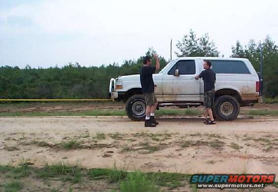 finallyunstuck.jpg A successful extraction, Blaze had me out after about 5 or 10 minutes..just a little muddy but nothing broke.