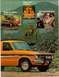 1966 Ford F-100 - Orange Ford Courier pickup truck with black hood and chrome grille guard.