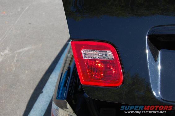 Black BMW M3 rear tail light