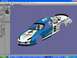 2004 Jeep Wrangler - A digital rendering of a race car body, likely for simulation or design purposes, is displayed on a computer screen.