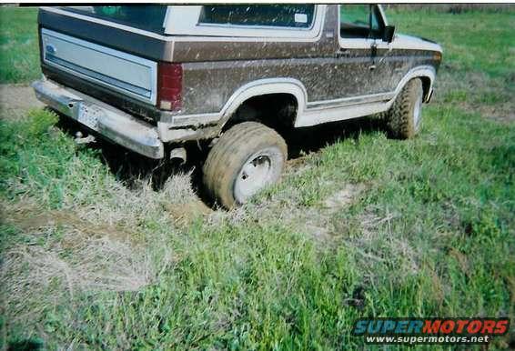 getting a tire off the ground, damn open diff.