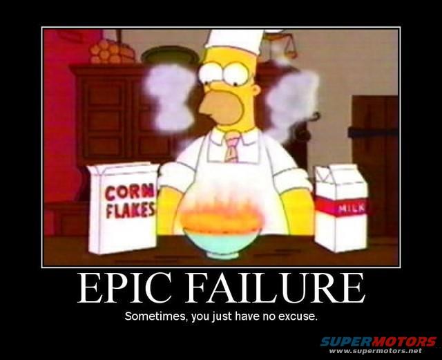 Homer Simpson failing to make cereal with milk and corn flakes