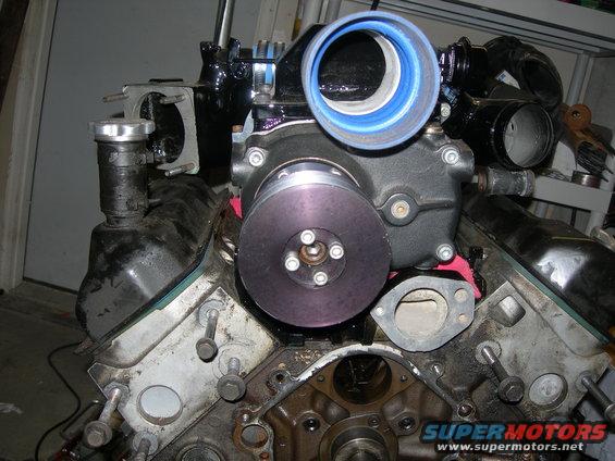 3" outlet and inlet should be good enough to feed from the 85mm t-body.