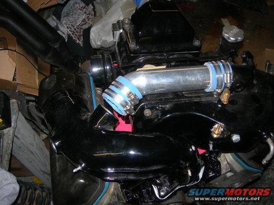 dscn1493.jpg Its a bit short after raising the manifold.  I think I can use a longer hose to make it fit.