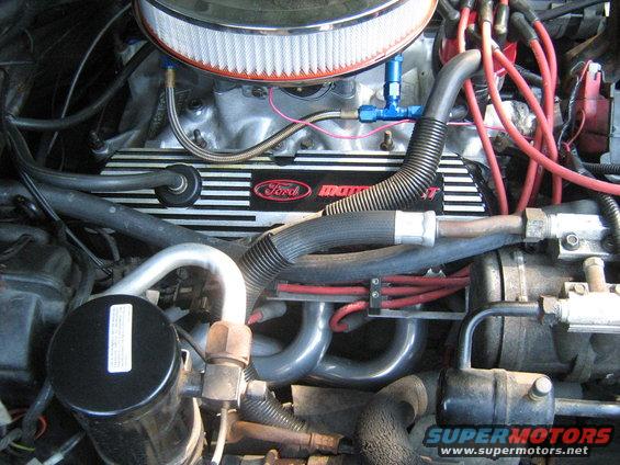 Ford Motorsport valve covers and engine components