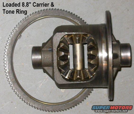 carrier88tr.jpg SOLD 8.8&quot; Carrier & Tone Ring (E7TZ-4B409-B) from '02 Explorer IRS

Actual weight 15.4 lbs