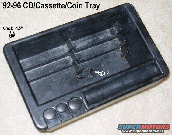 casstrayx.jpg SOLD CD Cassette Coin Tray with a crack & something in the bottom.