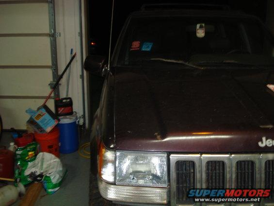 His Grand Cherokee's Hood Stock