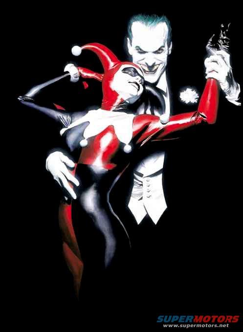 Joker and Harley Quinn illustration
