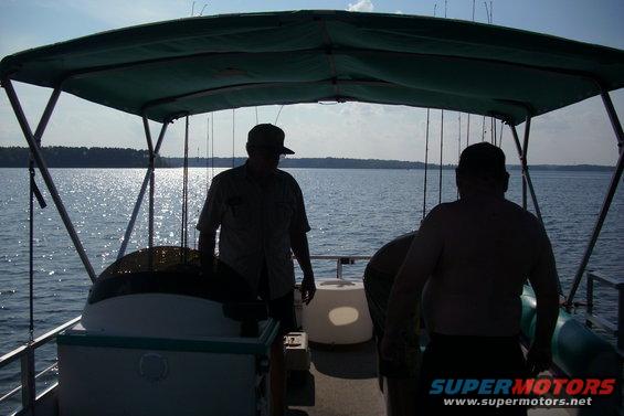 on the boat