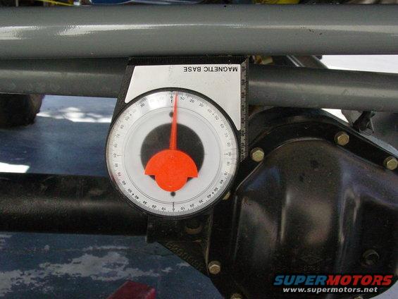 Drag link angle at ride height