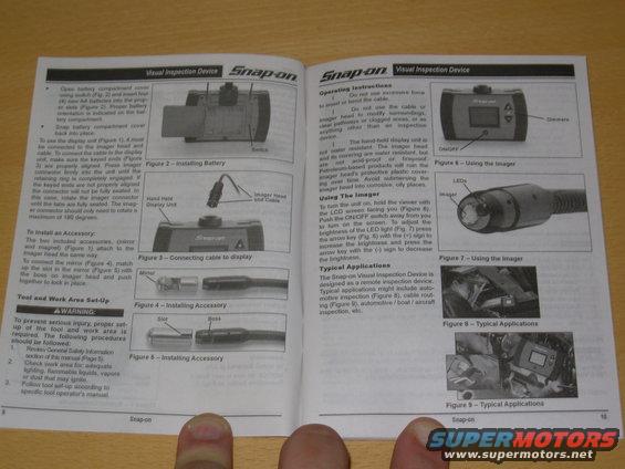 bk5500e.jpg Brand new - never used.  This is the upgraded version WITHOUT the battery-drain issue.

The entire box as shown weighs 4 lbs.  The unit w/batteries weighs 1.4 lbs.  The probe is over 36" long, and the tip is 5/16" (8mm) diameter.  The probe will remain coiled in a 4" circle (2" radius bend).  The body is less than 6x4x2" and the viewable screen is 1 7/8 x 1 3/8" (over 2.25" diag.).