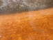 2006 Ford E350 - Close-up of mineral deposits on a wet surface, showing distinct orange and gray coloration.