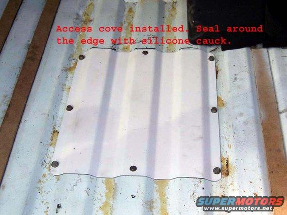 tank-access-005a.jpg Access cover in place.  Use either a light bead of silicon or a piece or waterproof weather stripping to seal out water