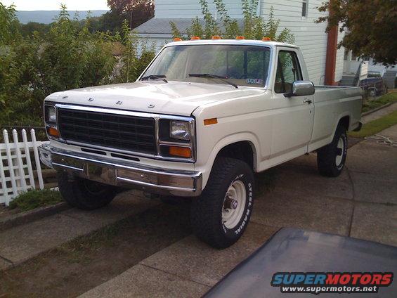 80-86 Chrome front bumper on the truck
