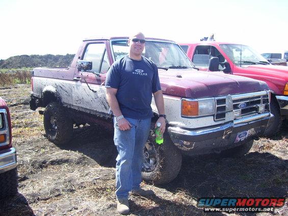 Me with  Buford at the mud drags in Horace August 2008