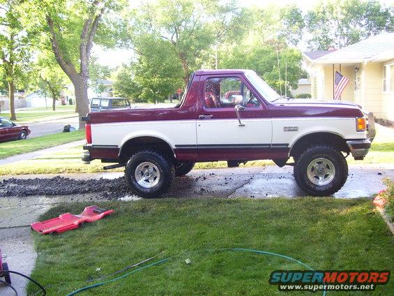 Buford clean after the mud drags
