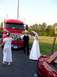 Wedding day June/9/2001(the rig was our limo)