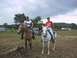 Me and Brooke at her old stable riding (she is a certified equestrian horse trainer)