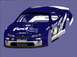 2004 Jeep Wrangler - This digital rendering displays a race car adorned with FedEx Express branding and various sponsor decals.