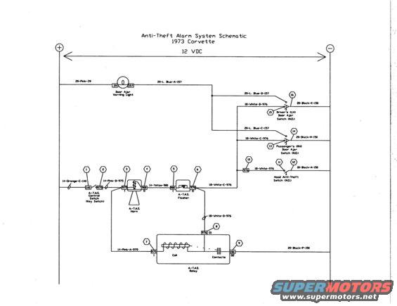 Anti-Theft Alarm Schematic
