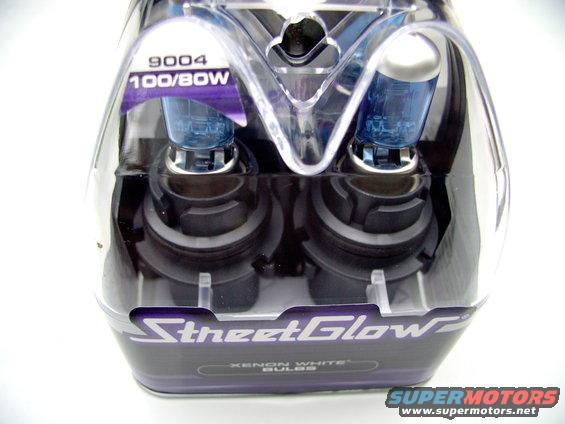 Here's the 80/100 Streetglows. A bargain at $25.00 a pair up here. Pure white light with ZERO blue tinge like ricers and imports (yuck).