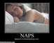 1973 Ford Ranchero - A demotivational poster humorously suggests naps are necessary due to the exhaustion of other activities.