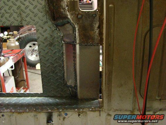 Diamond plate and welded metal panels inside a vehicle interior