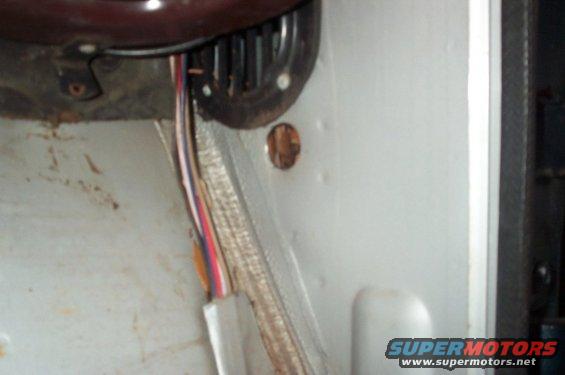This is a 1 1/4" hole just below the vent grill.