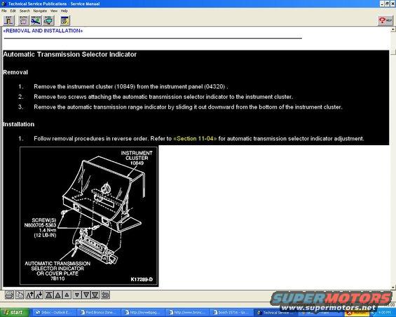 transmission-selector-indicator-removal.jpg E4OD Transmission Selector Indicator Removal in 92-96