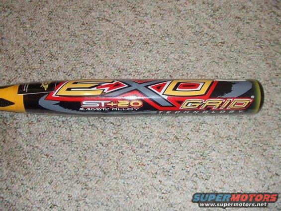 Easton EXO GRID baseball bat with ST+20 "Bacaloy" Alloy Technology