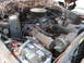 1978 Ford F-250 - The engine bay is filled with a V8 engine, air filter, and battery, partially obscured by branches and debris.