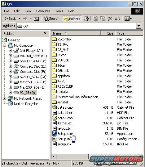 servicedvdinstall30.jpg This album shows the '92-96 legacy Archive DVD, but this procedure applies to the '92-03 CDs as well.  For instructions on using the '96-08 DVDs, see this album:
[url=http://www.supermotors.net/registry/6098/66590-4][img]http://www.supermotors.net/getfile/679607/thumbnail/servicedvdinstall01.jpg[/img][/url]

The data is stored in a proprietary format (*.ARC) which can't be opened except through the INCLUDED GUI, and from there, it's easy to print/copy/save.  Place the disk in the drive that you plan to use every time - the GUI will only look for it in the same drive letter that it was installed from.  Alternatively, the disk's [url=https://drive.google.com/open?id=0B3qfxT8-oP9UVFJYOHhYNlE3Ymc]entire contents[/url] (also available [url=https://drive.google.com/drive/u/0/folders/0BzRTW4yeT2u4NXB6NW5neFRoZGc]here[/url]) can be copied to the root directory of a drive letter on the computer, or mounted to a virtual drive using DaemonTools.  Another option is to copy it to a USB flash drive.  There can be other folders on that drive letter, but only one service disk, and it MUST be in the root.  From the disk's root directory, run Setup.EXE .

Here are the 20 Ford/L/M (North America) CDs I have:
2002 & '03 Cars
2002 Trucks & Vans
2001 Cars v08
2000 & '01 Trucks & Vans v12
2000 F-650 & 750 v01 (included on '00-01 T&V)
2000 Cars v12
1999 Trucks & Vans v13
1999 Cars v12
1998 Trucks & Vans v11
1998 Cars v14
1997 Trucks & Vans v15
1997 Cars v15
1996 Trucks & Vans v17
1996 Cars v18
1995 Trucks & Vans v11
1995 Cars v11
1993 & '94 Trucks & Vans v11
1993 & '94 Cars v10
1992 Cars, Trucks, & Vans v5.0
I also have the '89-00 TSB CD v02, but installing it on the same computer as the service discs causes problems.  I don't know why.

These DVDs contain ALL the same info as on the 19 CDs above, except '03 Cars:
'92-96 Archive (June 01) no TSBs or FSAs 
'96-02 Archive v5.0 (April 06) no TSBs or FSAs

Getting these disks to run under Win7 or later requires some extra steps, and someone else is working on compiling those instructions.  I don't know about Linux or other OSs.

It's still worth having a Haynes:

[url=https://www.supermotors.net/registry/media/449785][img]https://www.supermotors.net/getfile/449785/thumbnail/hayneses.jpg[/img][/url]

KEEP READING THE NEXT DOZEN PAGES...