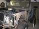 1976 Ford Bronco - Front view of a 1976 Ford Bronco showing the engine bay and front clip during a build.
