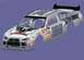 2004 Jeep Wrangler - A digital rendering of a racing car body, likely a Mitsubishi Lancer, adorned with 'Alter Bridge' branding and sponsor logos.