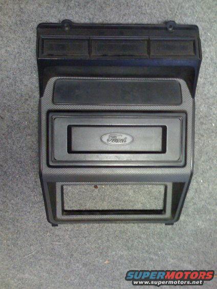 80/86 Radio delete plate