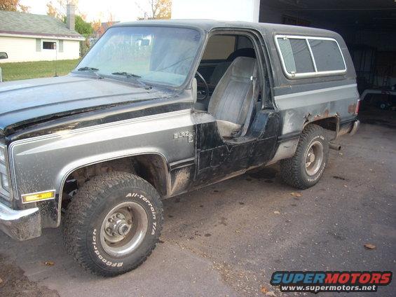 1988 Chevrolet Blazer with half doors removed, parked outside