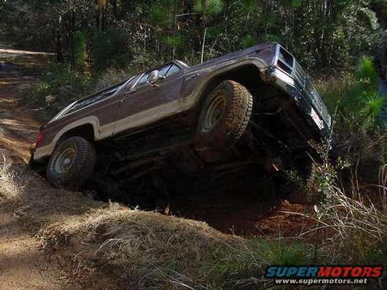 Near roll...still made it...theres a drop off on the right rear tire. Tire slipped in and teetered over...just sheet metal ..right?