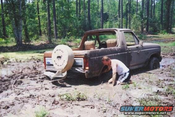 screwed.jpg nasty day in swamp. Took two trucks to remove rear bumper. Did not get me out
 It took a semi truck wreaker to free me..