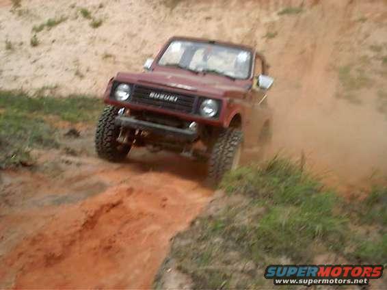 better angle of Perry trying to get up the hill