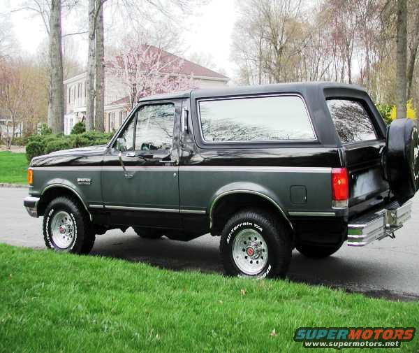 The tailgate trim panel is not installed in this picture.  It looks as if it were brand new in 1989 with NO rust at ALL!