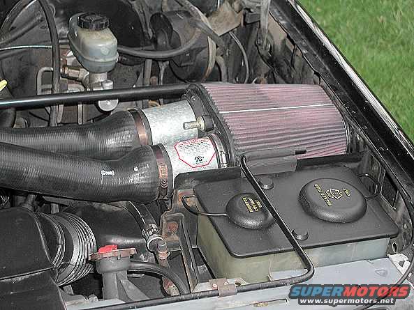 K&N Fuel Injection Performance Kit.  Adds maybe around 5 HP and makes a sweet "Mustang" sound.  It sounds sweet as hell.