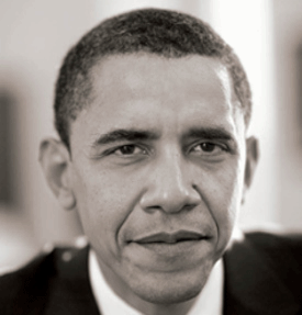 Portrait of Barack Obama