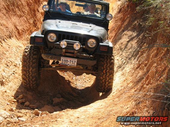 We didn't know this guy, but we had to wait on him to get outta the way so we could try our luck. His Jeep was nice as hell though...
