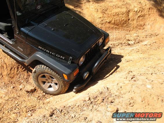 hehe, the bumper's eating a little dirt