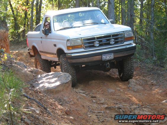 we tried to get everyone to drive up on that rock, but no one would do it...