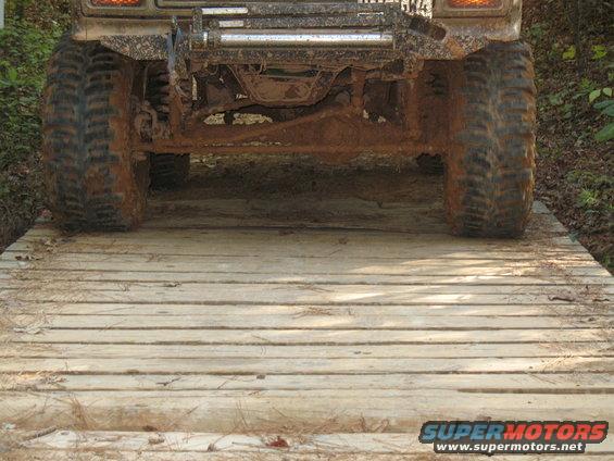 Jack was almost a little wide for the bridge...