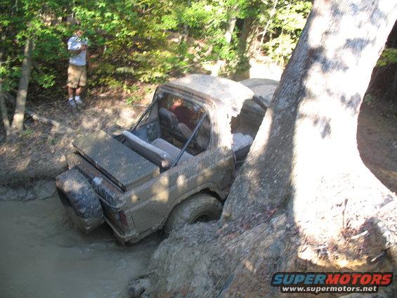 bypass is no problem for the Bronco. Check out the mud line on the spare