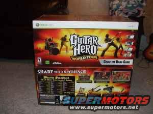 Guitar Hero World Tour Complete Band Game box for Xbox 360